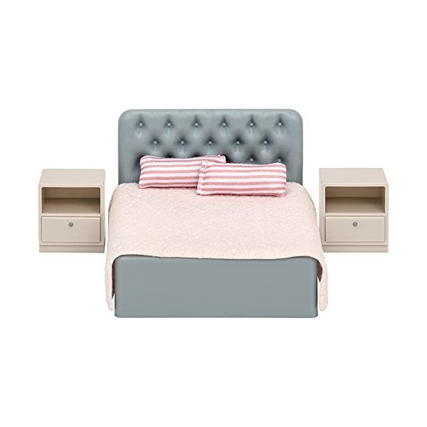 Lundby Ensemble de Chambre à Coucher de Base, 60-3064-00, Rose, Blanc