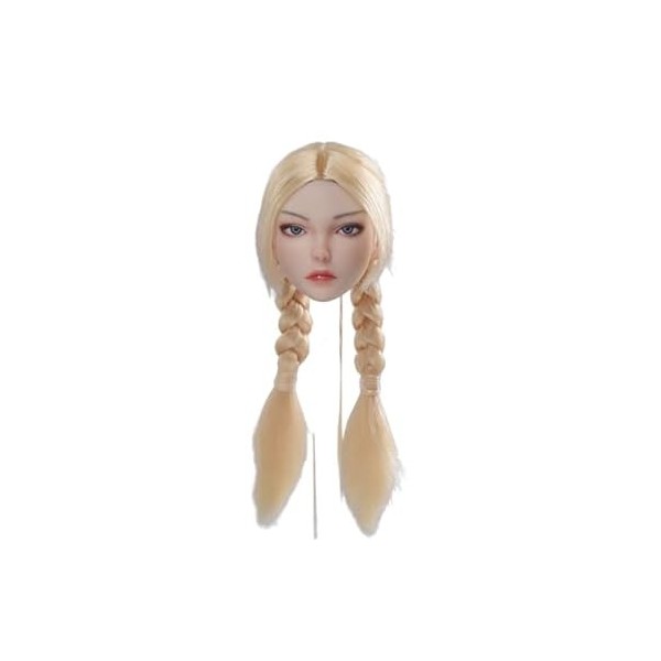 MDybf Poupée féminine à léchelle 1/6 Cammy Jeu vidéo Fille 2.0 Coiffure pour 12 pouces Action Femelle Accessoires à léchell