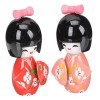 Veemoon 10 Pièces Kimono Poupée Décor Girly Décor Maison Accessoires pour La Maison Kabuki Figure Kimono Fille Statue Geisha 