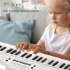 LUCMO Clavier Piano Électronique Enfants, 37 Touches Musique Piano Clavier Portable Mini Numérique Clavier Denseignement Jou