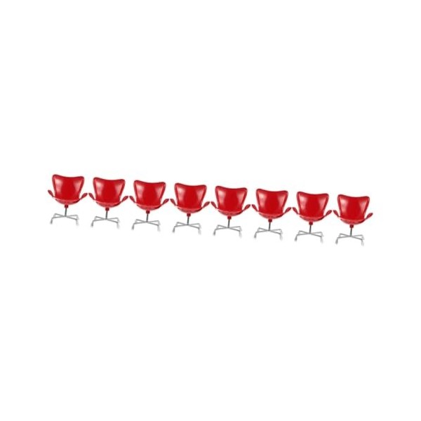 ibasenice 8 Pcs Oeuf Chaise Fauteuil Maison De Poupée Accessoires Maison De Poupée Bricolage Mini Chaises Simulation Fauteuil