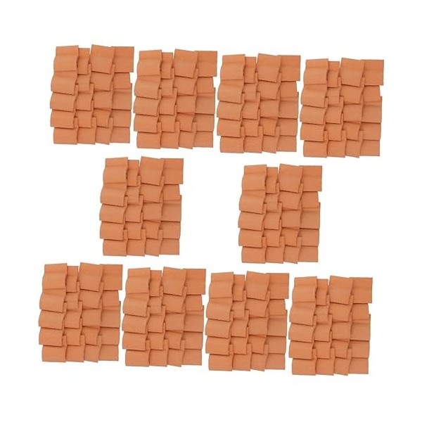 ibasenice Ornements 10 Ensembles Mini Tuiles Rouges Jouets pour Enfants Mini Figurine Mini Jouets pour Enfants Accessoires De