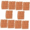 ibasenice Ornements 10 Ensembles Mini Tuiles Rouges Jouets pour Enfants Mini Figurine Mini Jouets pour Enfants Accessoires De