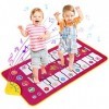 Lujex Tapis de Piano électronique pour Enfants Tapis Musical Enfant avec 7 Sons danimaux Différents pour léducation Précoce