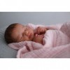 Pinky Reborn Poupées de bébé réalistes de 50 cm en silicone souple avec corps complet et accessoires pour enfants cadeau