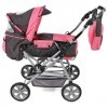 Bayer Chic 2000-Poussette combinée Roadstar pour Enfants Transport Amovible et Sac à Langer, 562-41, Rose Bonbon