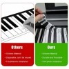 Étiquettes de Notes Piano, Amovible Autocollants Clavier Piano Électrique 61 Touches pour Débutants Silicone Réutilisable Aut