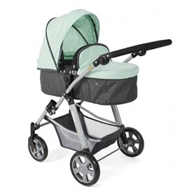 Bayer Chic 2000 - Poussette combinée Nele, 2 en 1 pour Enfants de 4 à 8 Ans, mélange Anthracite, Menthe