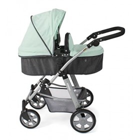 Bayer Chic 2000 - Poussette combinée Nele, 2 en 1 pour Enfants de 4 à 8 Ans, mélange Anthracite, Menthe