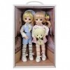 EVA BJD Doll Mignon 1/6 12inch 30CM, Vêtements Body Chaussures et Perruque Inclus, Ensemble Complet 17 Jointed Doll pour 6 An