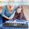 Achort Clavier de Piano Enfants, 61 Touches Multi-Function Clavier électronique de Piano avec Microphone, Portable Musique Cl