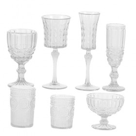 ibasenice 35 Pièces Tasse deau Tasses À Vin Miniatures Verres À Vin Accessoires De Maison De Poupée Verres Miniatures De Vin