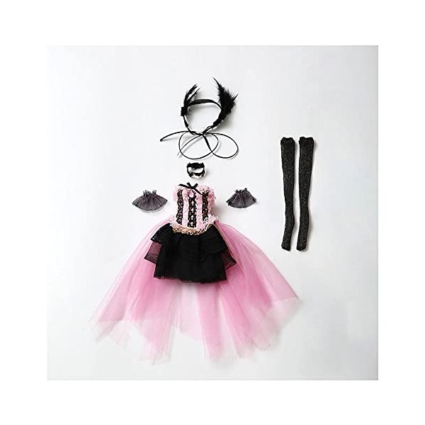 YZDKJDZ Jupe De Princesse De Poupée BJD SD À Léchelle 1/4, Robe De Mariée À La Mode avec Ceinture Daccessoires, pour Poupée