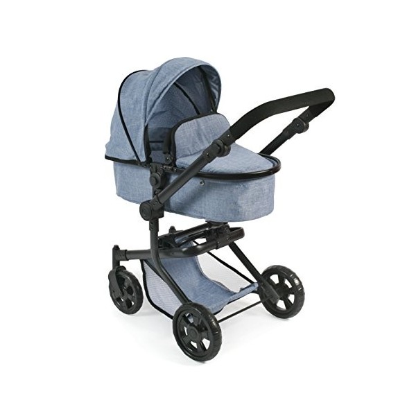 Bayer Chic 2000 - Poussette combinée Mika 2 en 1 pour Enfants de 4 à 8 Ans, Jeans Bleu, garçons