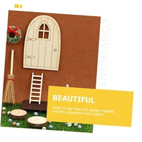 Toyvian 10 Ensembles Décoration De Maison De Poupée Maison De Poupée Décoration De Noël Porte Féerique De Noël Portes Féeriqu