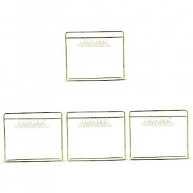 ibasenice 4 Ensembles Mini Cintre Poupée Porte-Vêtements Cintres en Bois Supports De Poupée 12 Pouces Boucle doreille Cintre
