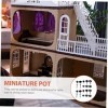 Toyvian 10 Ensembles Maison De Poupée Maison De Poupée Maison De Poupée Accessoires De Cuisine Ménage Miniature Pot Casserole