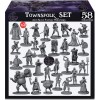 Newcombie Wildspire Lot de 58 figurines fantastiques Townsfolk pour figurines DND en vrac de 28 mm Donjons et Dragons | Pour 