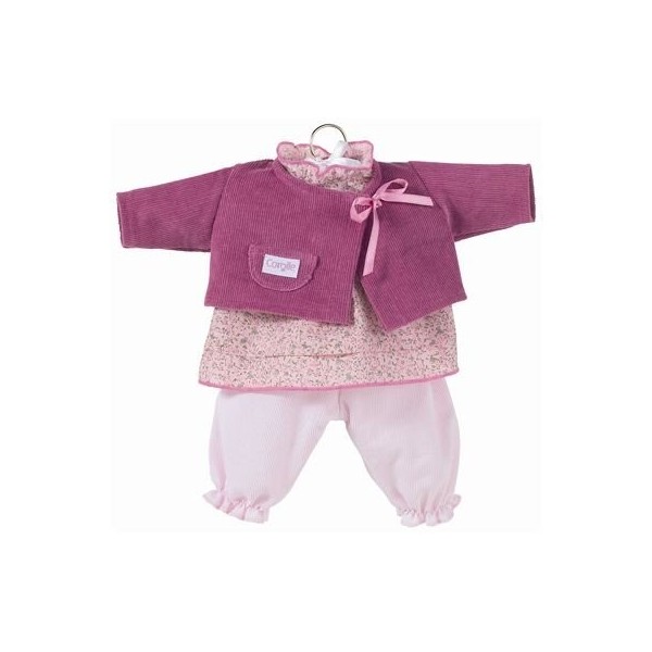 Corolle - Accessoire Poupon - Les Classiques - Habillages Bébés 42 Cm - Ensemble Bloomer Rose N9721