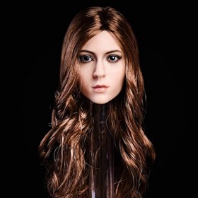 CNMHG Sculpture De Tête De Figurine Femme à Léchelle 1/6, Sculpture De Tête De Poupée De Soldat Sensible, YMT016, Tête De Po