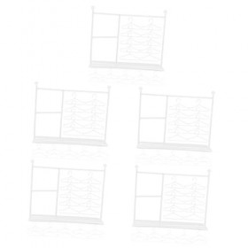 VALICLUD 105 Pièces Présentoir De Rangement Mini Placard Jouets Miniforce Armoire Dressing Présentoir De Vêtements Mini-Jouet