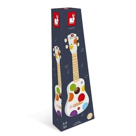 Janod - Youkoulélé en Bois Confetti - Jouet dÉveil Musical - Dès 3 ans, J07597