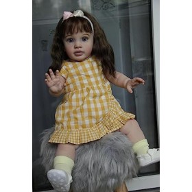 cosheng - Poupée Reborn réaliste de 66 cm - Poupée Reborn en silicone pour petite fille - Poupée Reborn - Cadeau de Noël