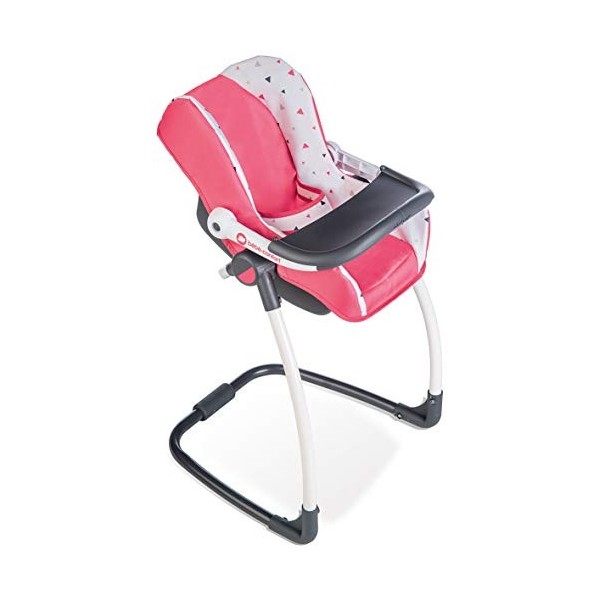 Smoby - Bébé Confort - Siège + Chaise Haute 3 en 1 - pour Poupons et Poupées - Fonction Balancelle - 240231