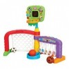 Little Tikes Aire de jeu 3-en-1 pour enfants - Basketball, Football & Bowling - Des heures de jeux - Développe léquilibre & 