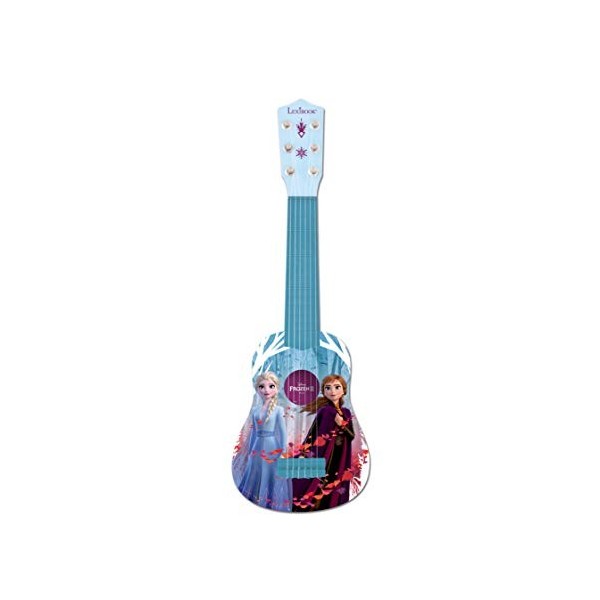 Lexibook Miraculous Ladybug Ma première Guitare pour enfant, 6 cordes, 53 cm, guide inclus, Rouge/Noir, K200MI