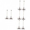 Toyvian 8 Pcs Modèle Lustre Mini Lampe Suspendue Maison De Poupée Lustre Miniature Suspension Lumière Maison De Poupée Éclair