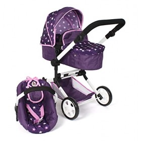 Bayer Chic 2000 Poussette de poupée Linus, Poussette combinée 3 en 1 pour Enfants de 4 à 8 Ans, Ensemble de Landau de poupée,