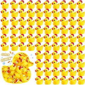 Lot de 250 mini canards de Noël miniatures en résine pour décoration de jardin, aquarium, maison de poupée, perles pour acces