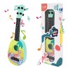 Ukulélé pour Enfants,Guitare pour Enfants,Instrument de Ukulélé de Jouet Musical de Guitare de 37 cm avec 4 Cordes Réglables,