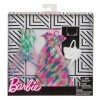 Barbie Fashionistas Kit vêtements, 2 tenues pour poupée dont robe, jupe, body et accessoires, jouet pour Enfant, FKT27