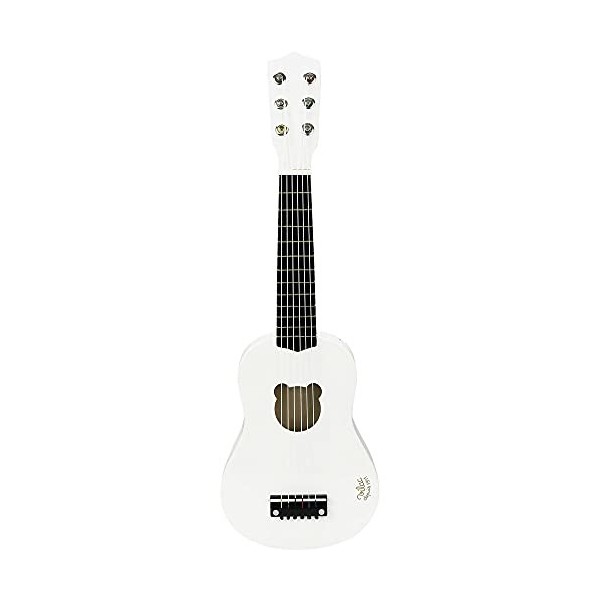 VILAC - Jouet en bois - Instruments de musique - Guitare fleurs en bois massif, 6 cordes - 8305