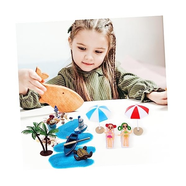 Totority 5 Ensembles Ornements De Plage Miniatures Jouets De Plage pour Enfants Topper De Gâteau De Plage Jouet De Plage Mini