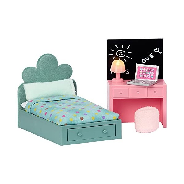 Lundby Teen Room Set Ensemble Chambre dadolescent, 60-2029-00, Multicolore