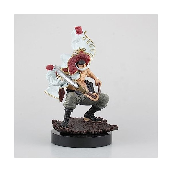 PIZEKA Figurines One Piece Barbe Blanche Personnage Danime Figurines Animées Statues Statiques en PVC Personnage Modèle Joue