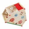 Vaguelly 1 Ensemble Maison De Jeu Maison Miniature en Bois Jouets dapprentissage pour Tout-Petits Artisanat Fait À La Main C