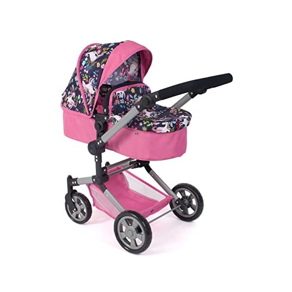 Bayer Chic 2000 - Poussette pour poupée Linus, Poussette combinée 3 en 1 pour Enfants de 4 à 8 Ans, Lot de Poussette de poupé