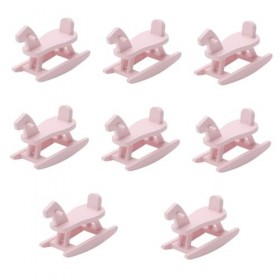 Totority 16 Pièces Accessoires De Maison De Poupée Décoration De Meubles Mini Modèle Jouets Miniatures Cheval À Bascule Minia