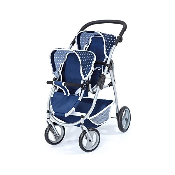 Bayer Design 26551AA Poussette Jumelle, Bleu Marine