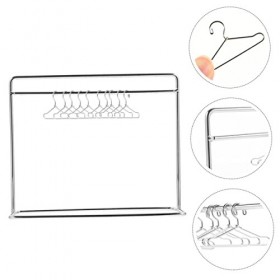 ibasenice 4 Ensembles Mini Cintre Bébé Vêtements Cintres Poupée Vêtements Rack Poupée Vêtements Rack Poupée Accessoires Poupé