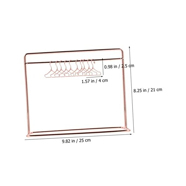 ibasenice 4 Ensembles Mini Cintre Porte-Vêtements De Poupée avec Cintres Porte-Vêtements De Maison De Poupée Accessoires De V