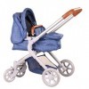 Götz 2865 Gotz 3402865 Landau 2 en 1 en Denim pour poupée jusquà 50 cm Convient aux Enfants à partir de 3 Ans Multicolore