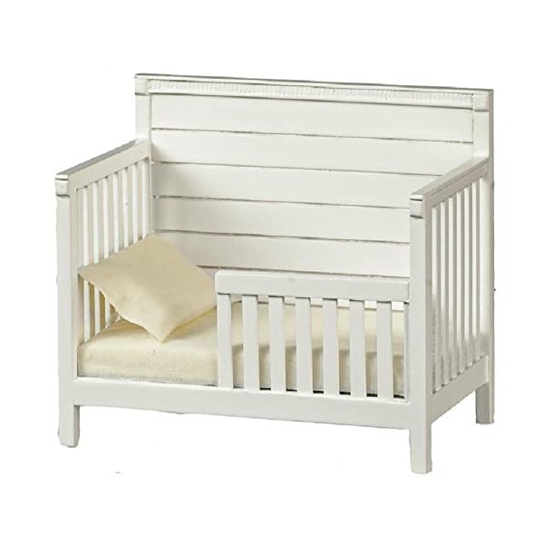 Melody Jane JBM Lit de jour miniature en bois pour enfant Blanc