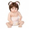 Reborn Baby Dolls, 48Cm Reborn Toddlers Doll Simulation Jouets pour Enfants Corps Réaliste Les Vêtements De Poupée Peuvent Êt