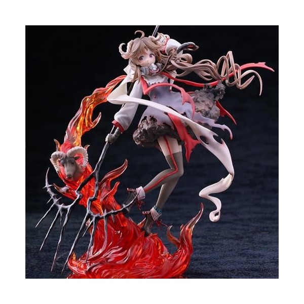 SASOKI Eyjafjalla Statique, PVC Debout 29 cm Figurine en Argile de Mouton Figurine de Jeu de larche de Demain avec Base, déc