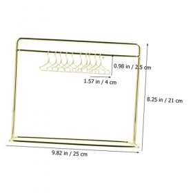 ibasenice 5 Ensembles Mini Cintre Poupée Placard pour 18 Pouces 18 Pouces Poupée Placard Cintres en Métal Vêtements Accessoir